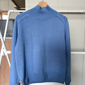 여성 루즈핏 폭스울 니트 블루 88