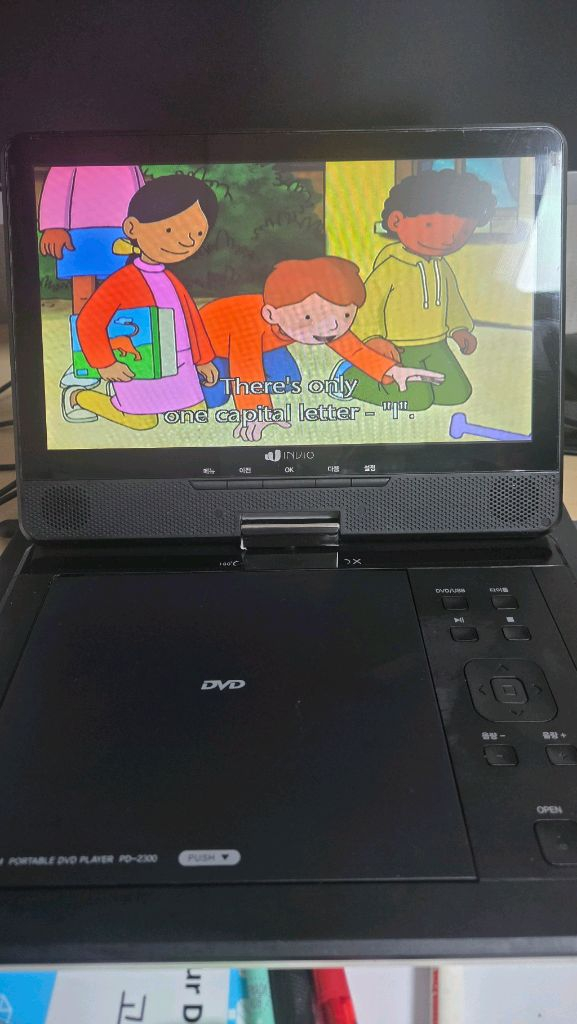 인비오 PD-2300 포터블 DVD 플레이어 싸게 팝니다--4