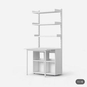 한샘 플롯 전면 책상 세트