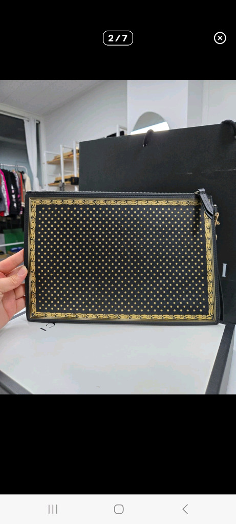 [A급컨디션] 구찌 골드스타 클러치--1
