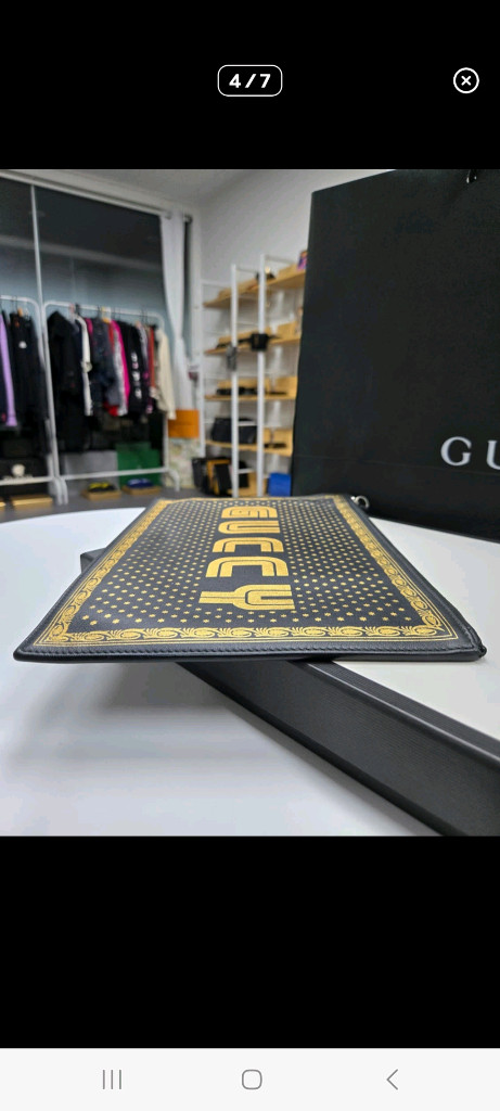 [A급컨디션] 구찌 골드스타 클러치--3