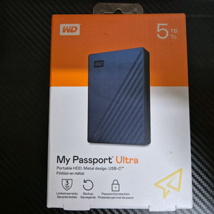 [미개봉] 외장하드 WD My Passport Ultra 5TB 팝니다