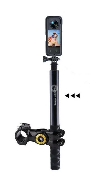 오토바이 자전거 셀카봉 모노포드 마운트 핸들바 브래킷--5