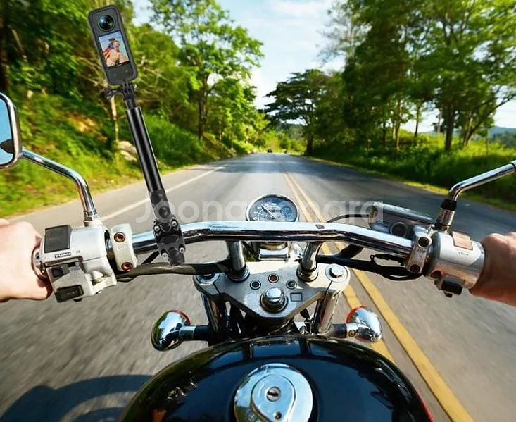 오토바이 자전거 셀카봉 모노포드 마운트 핸들바 브래킷--7