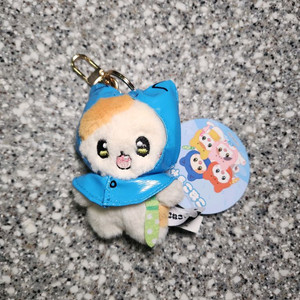 귀여운 파란 모자 고양이 키링 이미지