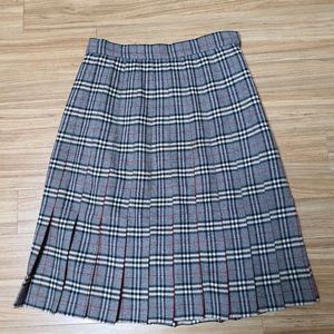 버버리 체크 플리츠 스커트