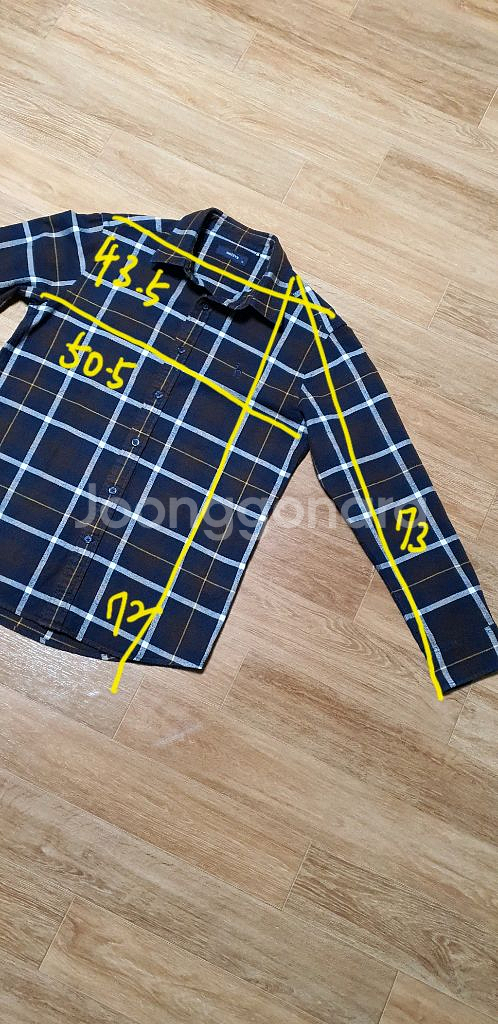 남.95) 헤지스 남성 셔츠 남방 HAZZYS / 남성 캐쥬얼 남방 체크무늬--2