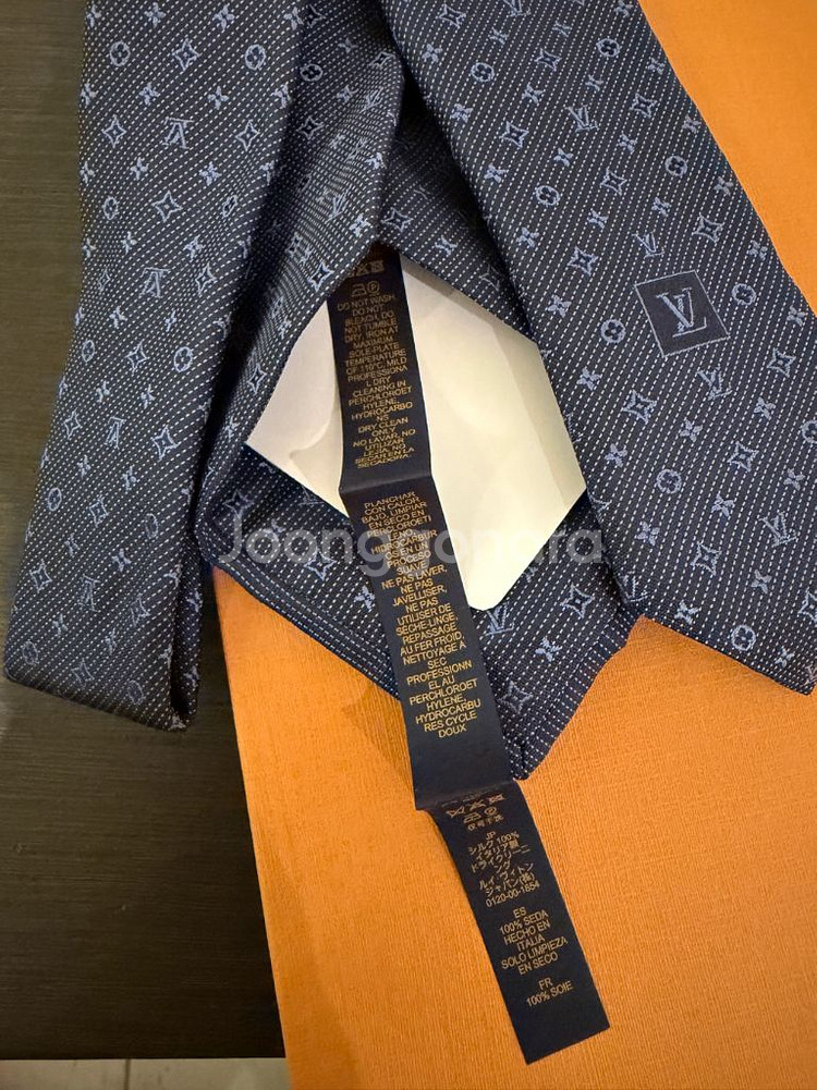 루이비통 M70953 모노그램 클래식 블루 넥타이 / 새상품 미개봉--4