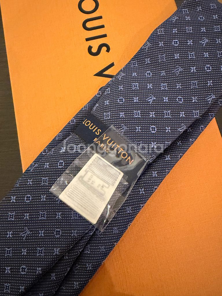 루이비통 M70953 모노그램 클래식 블루 넥타이 / 새상품 미개봉--6