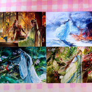 마도조사 고급질감 사계절 일러스트 엽서 5종 세트