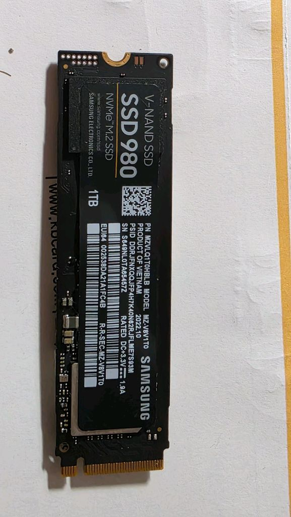 삼성980pro NVMe M.2 SSD 1TB 이미지