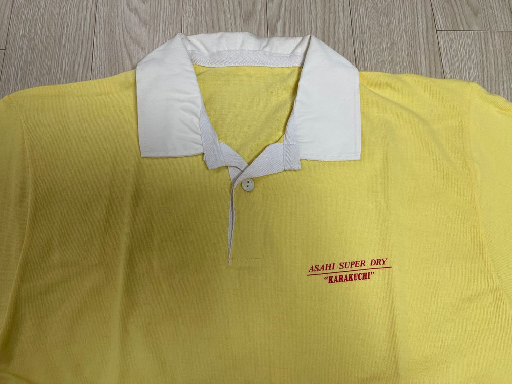 아사히 수퍼 드라이 비어 서버 티셔츠 빈티지 90s 이미지