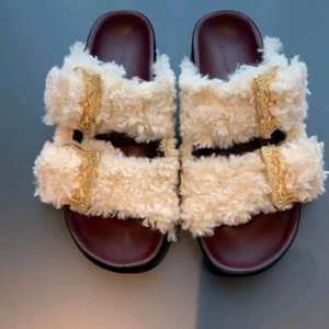 소윰 퍼 슬라이드 (아이보리)soyoom 37사이즈