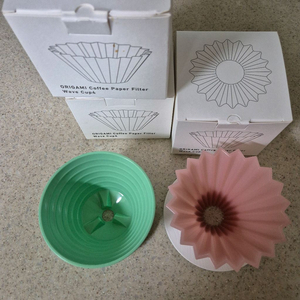 오리가미 드리퍼 에어 s 매트핑크 & 홀더 + 에이프릴 드리퍼 민트