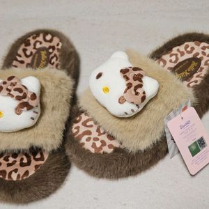 레오파드키티 털슬리퍼 36-37(235)