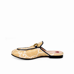 [36] 구찌 여성 프린스타운 GG로고 홀스빗 뮬 블로퍼 슬리퍼 베이지