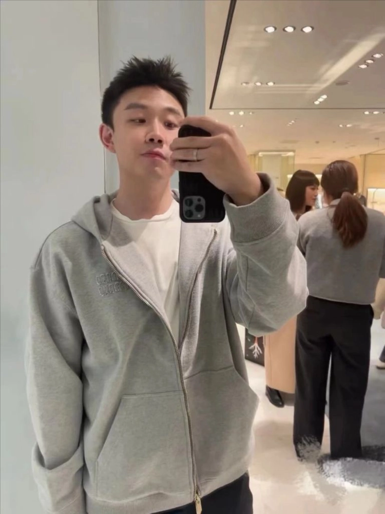[새상품] 뮤 그레이 후드집업 L 사이즈 이미지