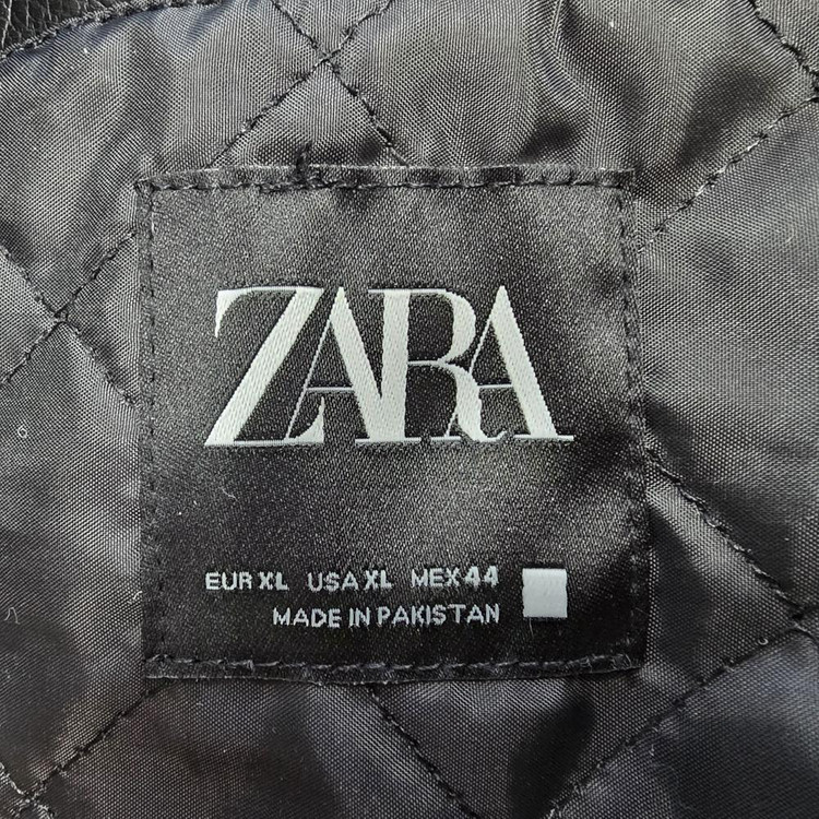 자라 양가죽자켓/항공자켓 블루종/남성(XL)/JP965/새상품수준--3