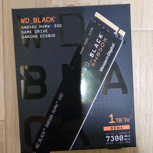 WD Black SN850x M.2 NVMe 1TB 미개봉