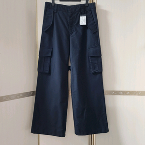 한섬팸셀 시스템옴므 QC샘플 비품 백스트랩 카고 와이드 팬츠. 새상품 이미지