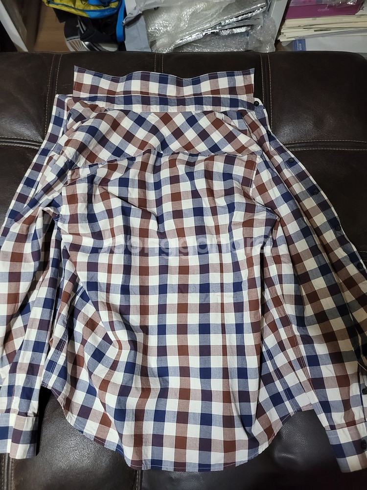 코모도(COMODO) 깅엄체크셔츠 M (주)톰보이(지이크 지오지아 엠비오 티아이포맨 커스텀멜로우)--7