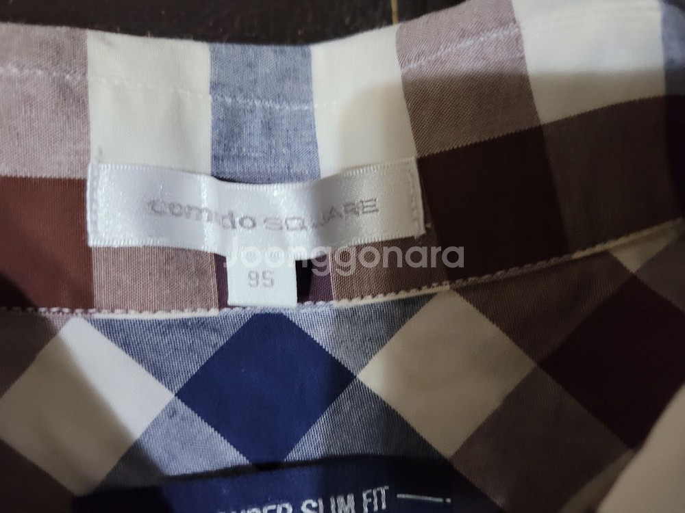 코모도(COMODO) 깅엄체크셔츠 M (주)톰보이(지이크 지오지아 엠비오 티아이포맨 커스텀멜로우)--2