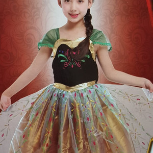 겨울왕국 안나 대관식드레스/L 할로윈 코스튬 의상 이미지