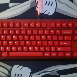 스웨그키 트랜지션 라이트 레드 투명 8k 기계식 키보드 트랜라