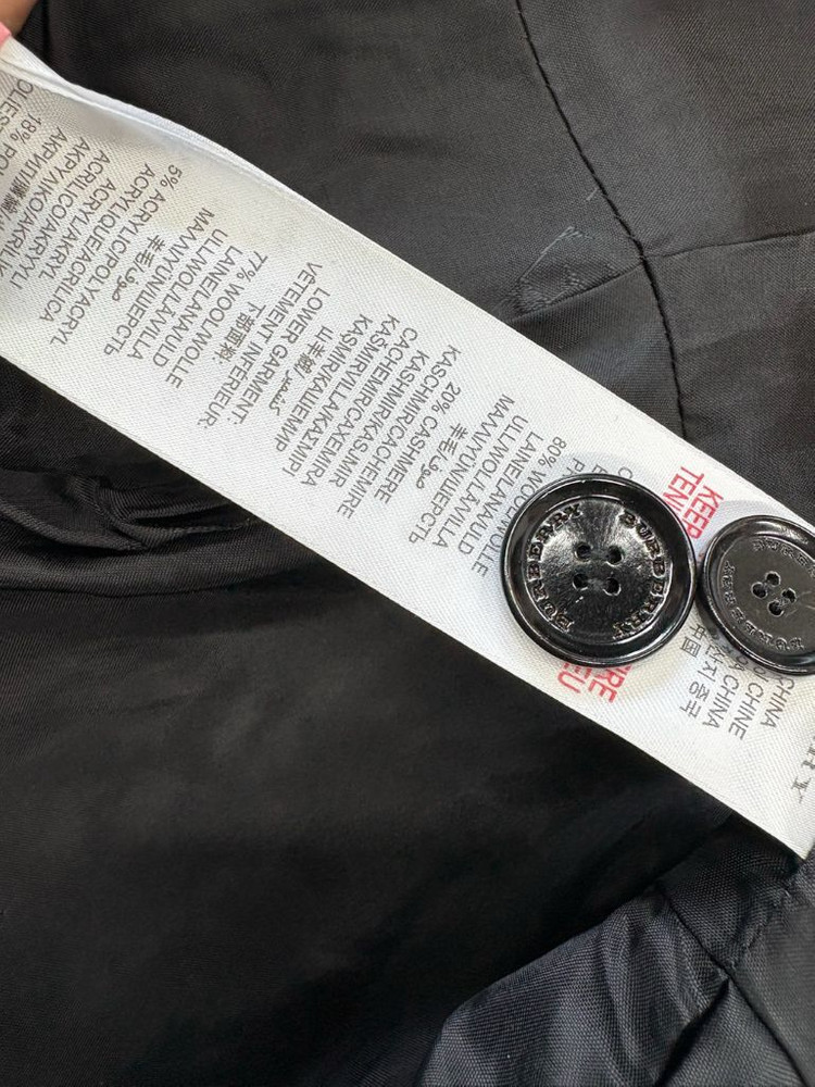 버버리 116(6Y) 캐시미어 울코트 키즈 110 여아 110--6