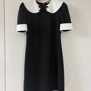 미우미우 블랙 화이트 장원영 원피스