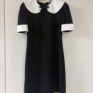 미우미우 블랙 화이트 장원영 원피스