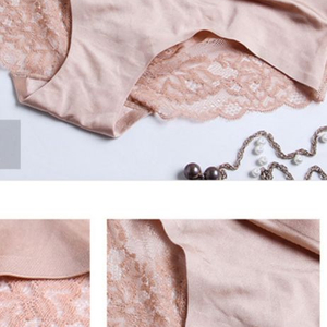 골드 핑크 레이스 누디 노라인 팬티 90S 이미지