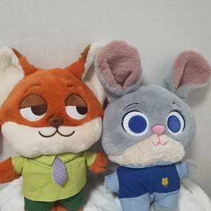 주토피아 닉주디 중형인형 일괄