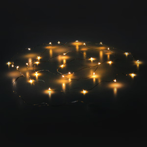 [크리스마스데코] 와이어 LED 별빛 전구 (30구 3.3m 웜컬러)