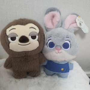 주토피아 주디 플래시(나무늘보) 중형인형 일괄