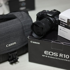 캐논 EOS R10 번들셋+ 시그마 18-50 렌즈