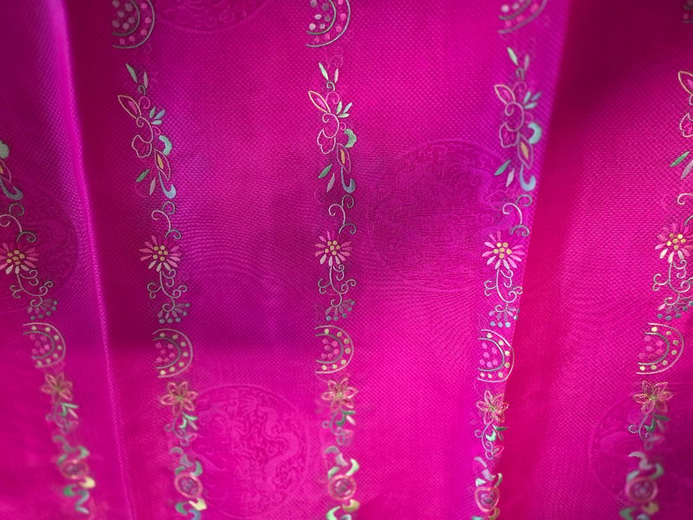 실크 고급 한복천 손자수--9