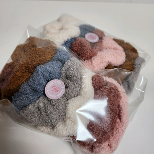 새상품)뽀글이 곱창 머리끈6개 일괄가격