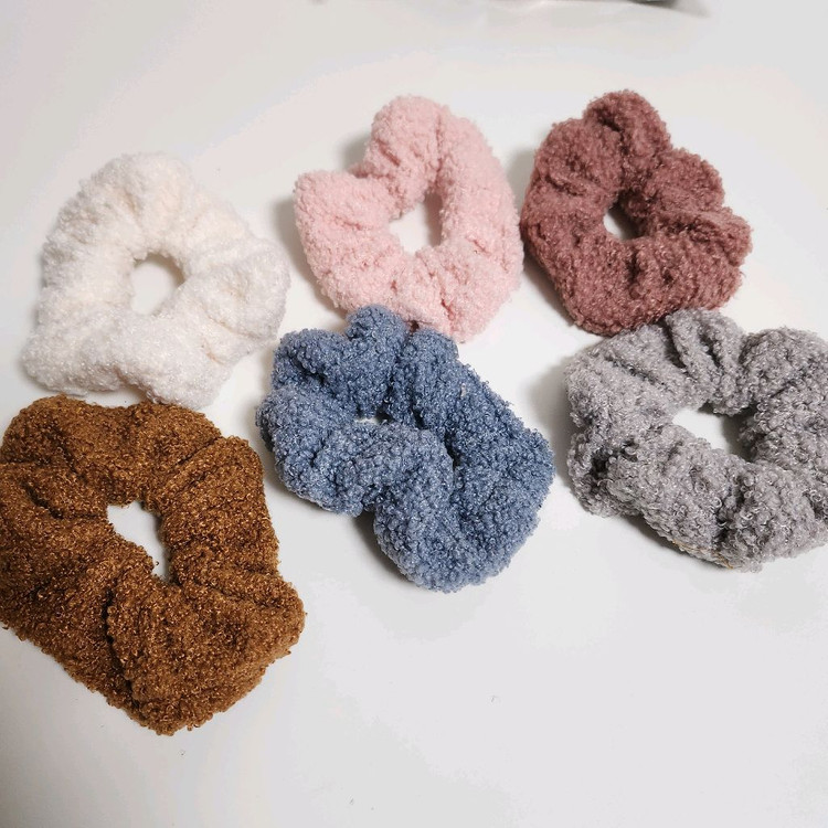 새상품)뽀글이 곱창 머리끈6개 일괄가격--1