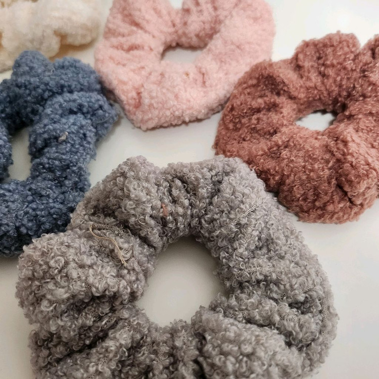 새상품)뽀글이 곱창 머리끈6개 일괄가격--6