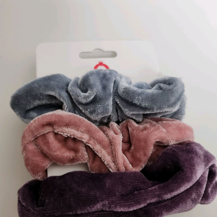 새상품) 벨벳 곱창 머리끈4개세트--6