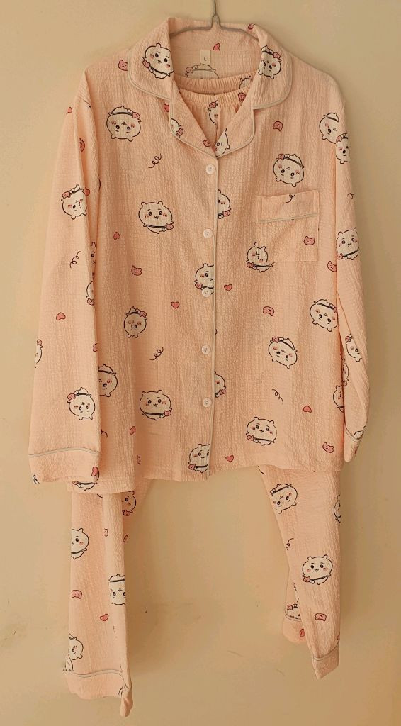 캐릭터 핑크,옐로우 긴팔잠옷-새제품(XL,3XL) 이미지