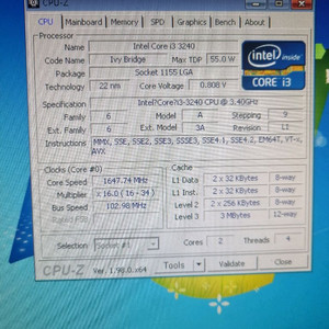 인텔 i3-3240 GTX1050