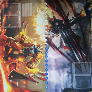 디지몬 카드 게임 플레이 매트 워그레이몬 2인용 듀얼