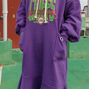 여성 후드티 롱 원피스