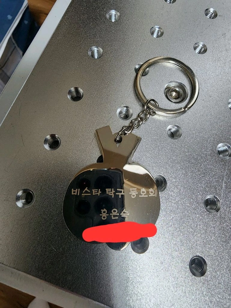 탁구채 키링ㅡ각 동호회 로고, 이름, 전번등을 레이저 마킹해 드립니다.ㅡ가방에 하나씩 달면 너무 예뻐요ㅡ아연합금 키 이미지