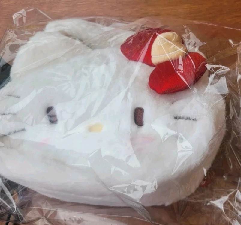 헬로키티 산리오 홀리데이 크리스마스 팝업 핸드백 가방 +스티커 이미지