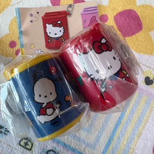 일괄판매) 산리오 코인실린더 키티&포차코 미개봉 새상품