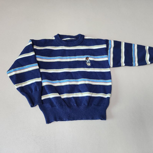 아기옷 유아옷 돌아기옷 곰돌이니트 줄무늬니트 90