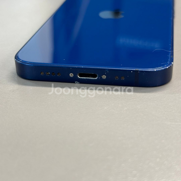 아이폰12미니 블루색상 256용량 미파손 무잔상 상태좋은단말기 판매--5